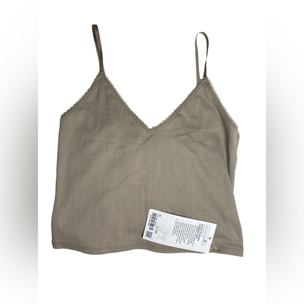 NWT Lululemon Cotton Pointelle Cropped Cami - Picture 3 of 6